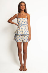 Aureole Short Set - Dusty Blue