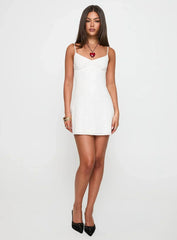 Jaye Mini Dress White Broderie