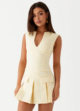 Cassia Mini Dress - Yellow