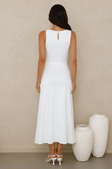 Everything Energy Midi Dress White