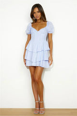 Be Cute Mini Dress Blue