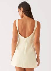 Lulita Mini Dress - Buttercream Yellow
