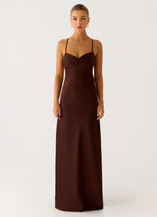 Joanie Maxi Dress - Chocolate